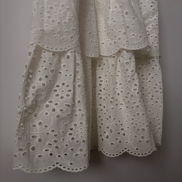 Dynamite Strapless White Lace Maxi Dress - Picture 7 of 9